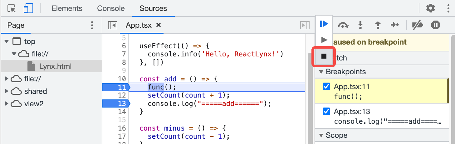 Terminate script execution example